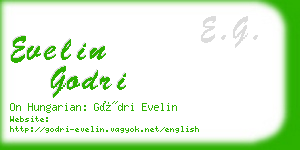 evelin godri business card